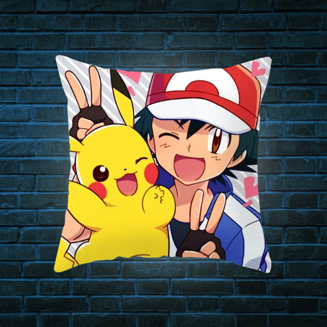 Pikachu And Ash Cushion