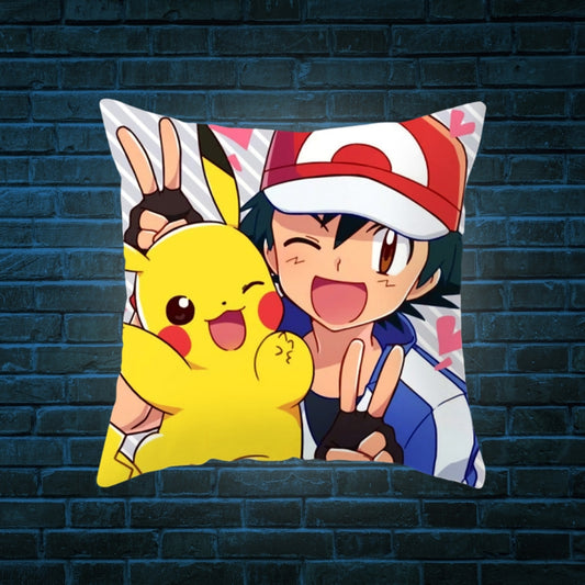Pikachu And Ash Cushion